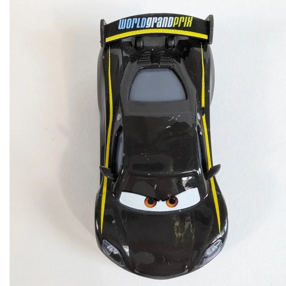Disney Pixar Cars Mattel Lewis Hamilton World Grand Prix Diecast Black Toy Car